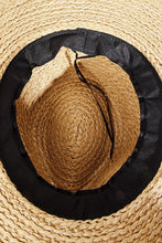 Leopard Strap Straw Hat