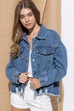 Denim Rhinestone Jacket
