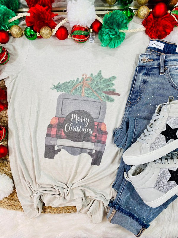 Merry Christmas Truck Tee