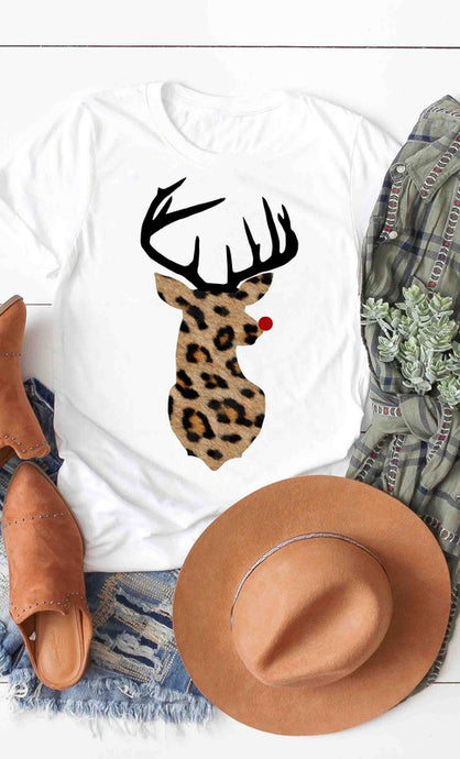 White Leopard Tee