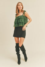 Hunter Green Polka Dot Top