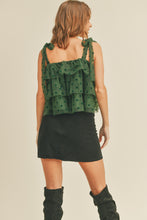 Hunter Green Polka Dot Top