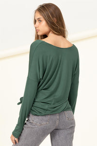 Hunter Green Oversized Top