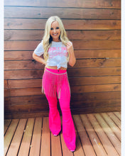 Neon Pink Dance Party Bell Bottoms