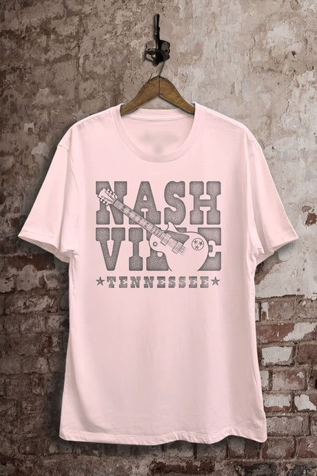 Pink Nashville Graphic Tee