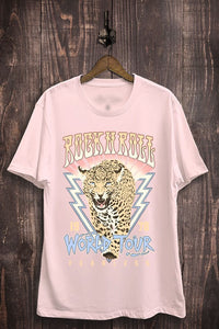 Pink Rock N Roll Graphic Tee
