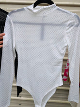 White Rhinestone Bodysuit