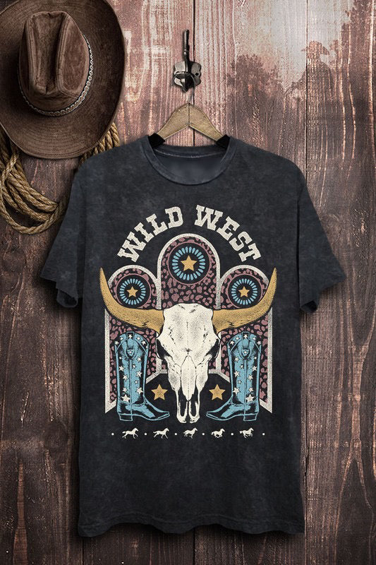 Vintage Black Wild West Graphic Tee