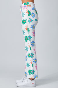 Colorfull Daisy Print Pants