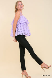 Lavender Tiered Top