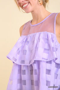 Lavender Tiered Top