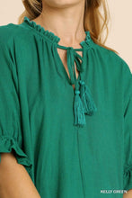 Green Linen Top