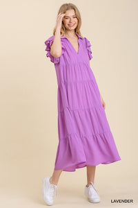 Lavender Midi Dress