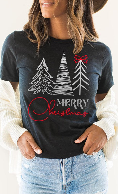 Black Merry Christmas Tee