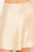 Taupe Silk Mini Skirt