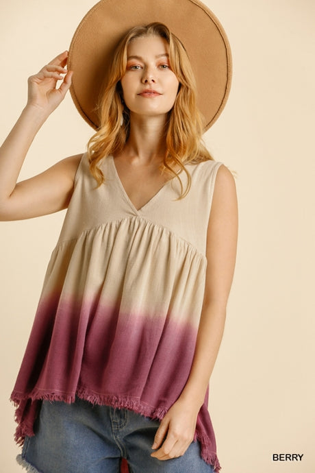 Oatmeal Tie Dye Top