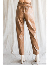 Mocha Metallic Pleather Pants