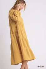Mustard Long Sleeve Maxi