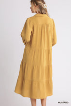 Mustard Long Sleeve Maxi