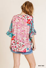 Floral/Animal Print Top