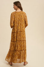 Mustard Floral Maxi Dress