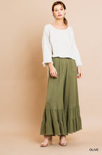 Olive Linen Pants