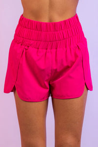 Hot Pink Activewear Shorts