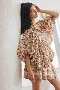 Puff Sleeve Floral Top