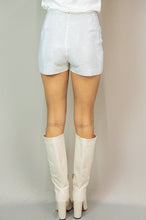 White Rhinestone Shorts