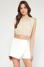 Taupe Crop Top