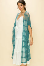 Teal Lace Kimono