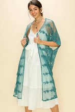 Teal Lace Kimono