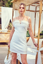 White Velvet Dress