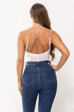 White Rhinestone Bodysuit