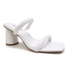 White Double Strap Heels