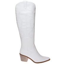 White Tall Cowgirl Boots