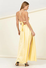 Yellow Satin 2 Piece Set